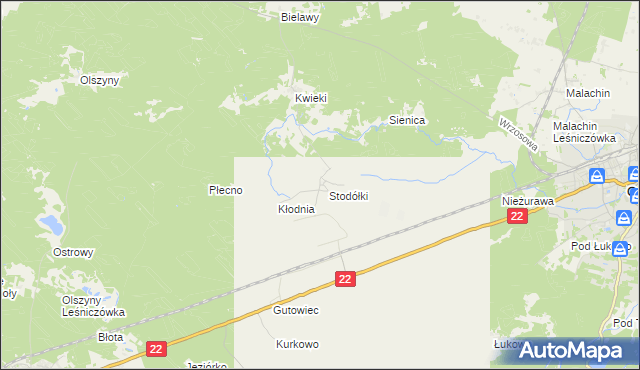 mapa Krzyż gmina Czersk, Krzyż gmina Czersk na mapie Targeo