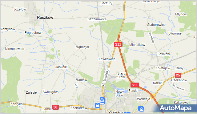 mapa Lewkowiec, Lewkowiec na mapie Targeo