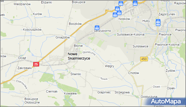 mapa Mączniki gmina Nowe Skalmierzyce, Mączniki gmina Nowe Skalmierzyce na mapie Targeo
