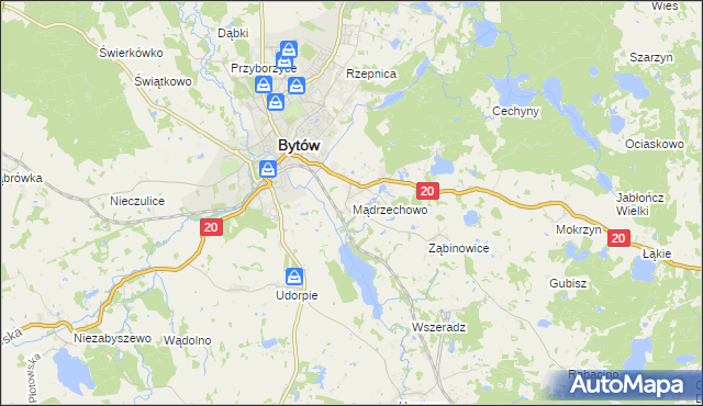 mapa Mądrzechowo, Mądrzechowo na mapie Targeo