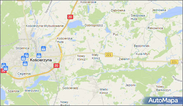 mapa Mały Klincz, Mały Klincz na mapie Targeo