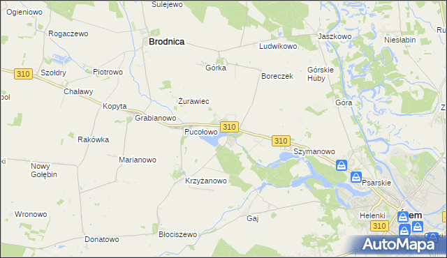 mapa Manieczki, Manieczki na mapie Targeo