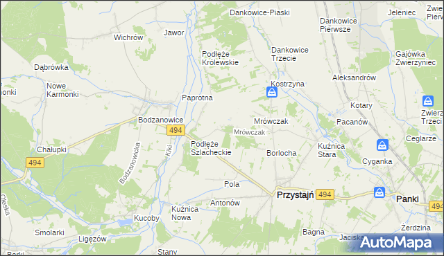 mapa Michalinów, Michalinów na mapie Targeo