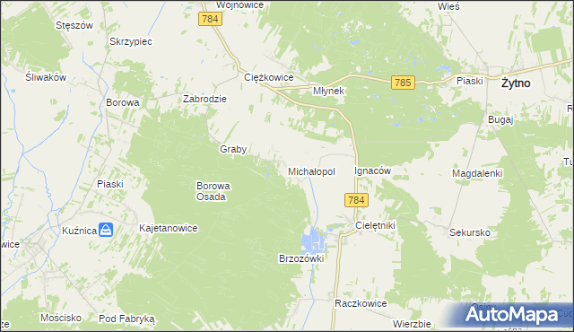 mapa Michałopol, Michałopol na mapie Targeo