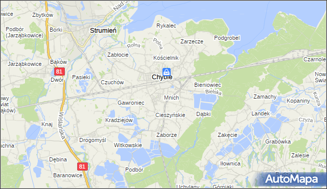 mapa Mnich, Mnich na mapie Targeo
