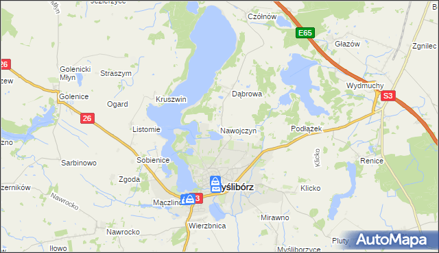 mapa Nawojczyn, Nawojczyn na mapie Targeo