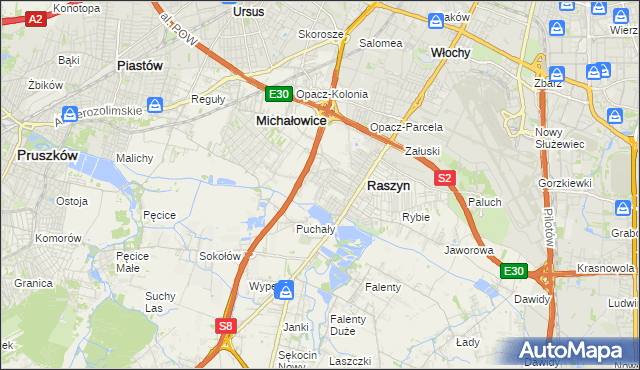 mapa Nowe Grocholice, Nowe Grocholice na mapie Targeo
