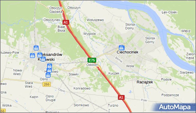 mapa Nowy Ciechocinek, Nowy Ciechocinek na mapie Targeo