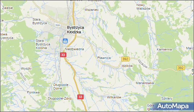 mapa Pławnica, Pławnica na mapie Targeo