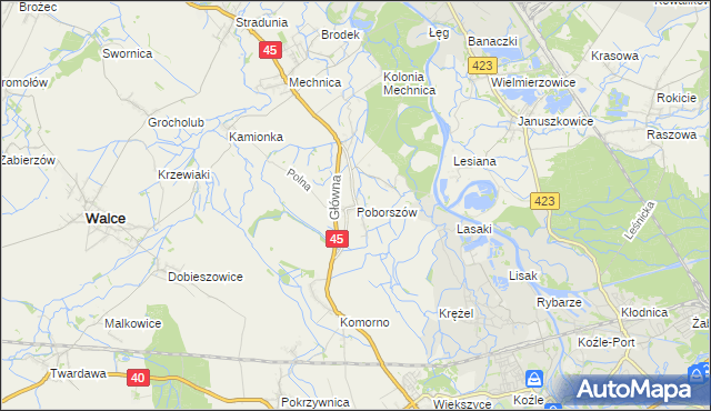 mapa Poborszów, Poborszów na mapie Targeo