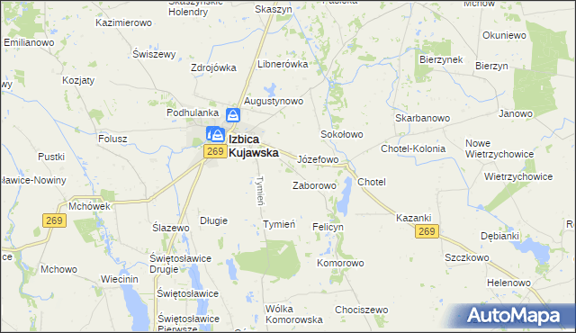 mapa Podtymień, Podtymień na mapie Targeo