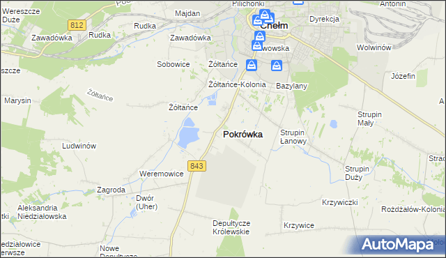 mapa Pokrówka, Pokrówka na mapie Targeo