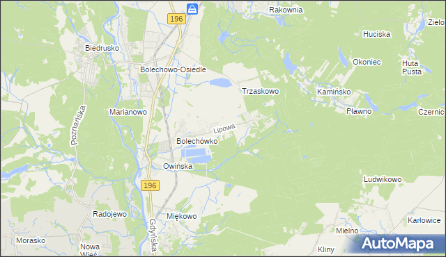 mapa Potasze, Potasze na mapie Targeo