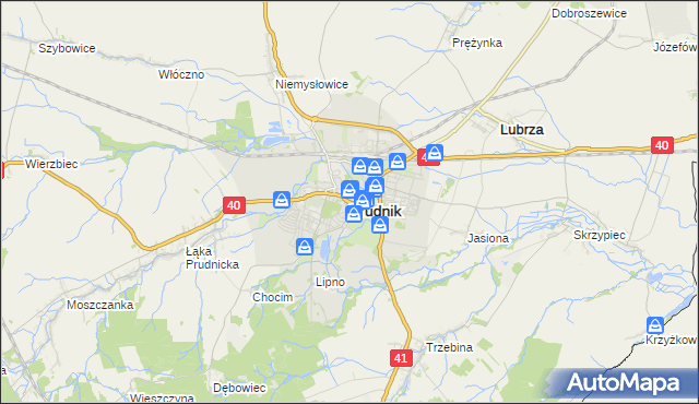 mapa Prudnik, Prudnik na mapie Targeo