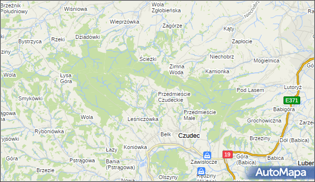 mapa Przedmieście Czudeckie, Przedmieście Czudeckie na mapie Targeo