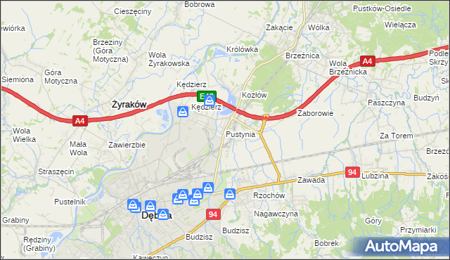 mapa Pustynia, Pustynia na mapie Targeo