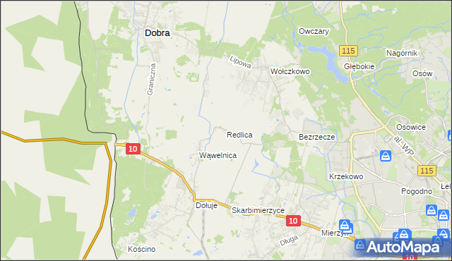 mapa Redlica, Redlica na mapie Targeo