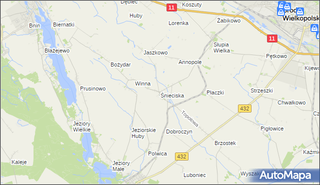 mapa Śnieciska, Śnieciska na mapie Targeo