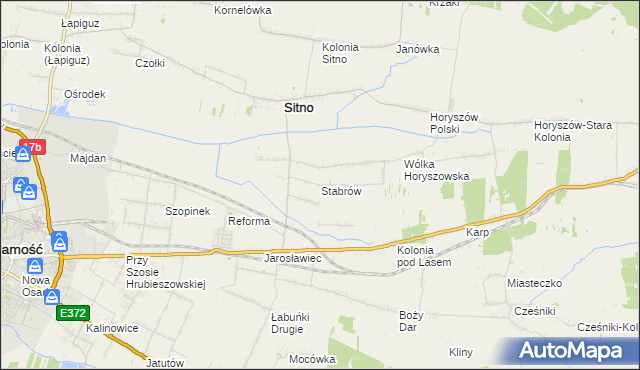 mapa Stabrów, Stabrów na mapie Targeo