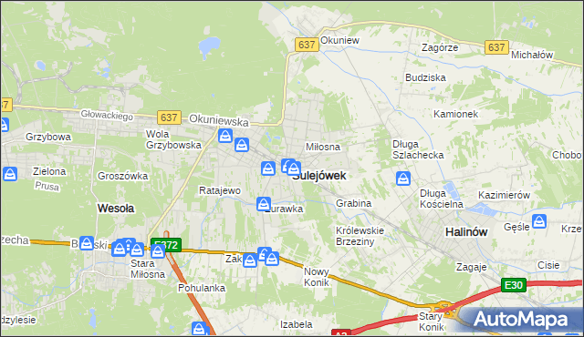 mapa Sulejówek, Sulejówek na mapie Targeo