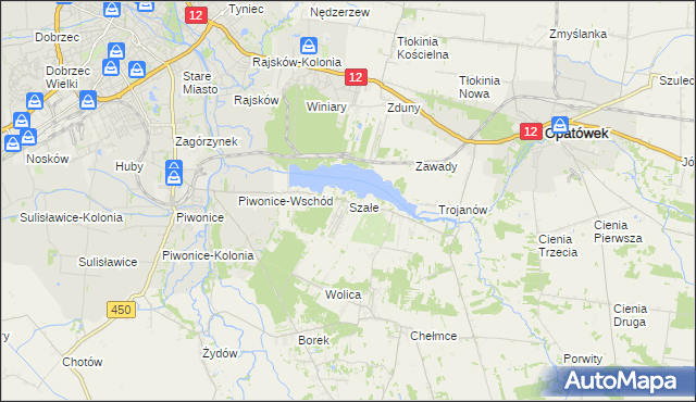 mapa Szałe, Szałe na mapie Targeo