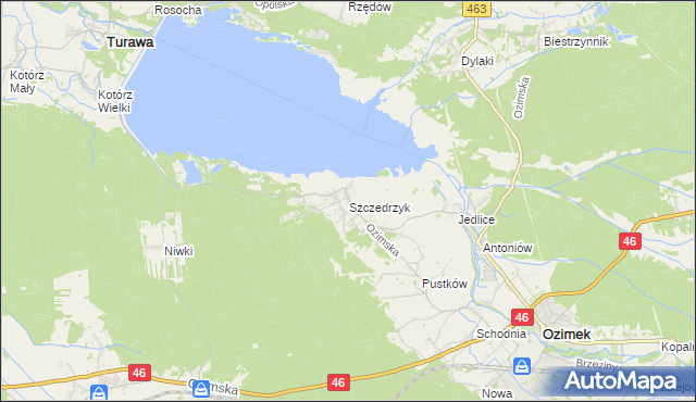 mapa Szczedrzyk, Szczedrzyk na mapie Targeo