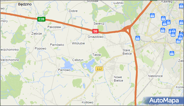 mapa Tatów, Tatów na mapie Targeo