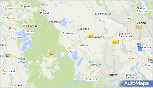 mapa Wał-Ruda, Wał-Ruda na mapie Targeo