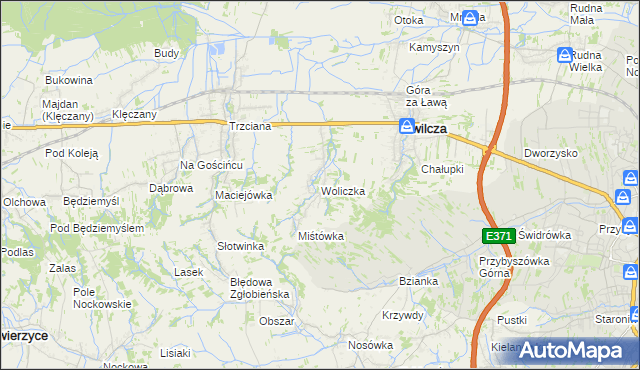 mapa Woliczka, Woliczka na mapie Targeo
