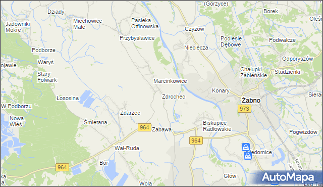 mapa Zdrochec, Zdrochec na mapie Targeo