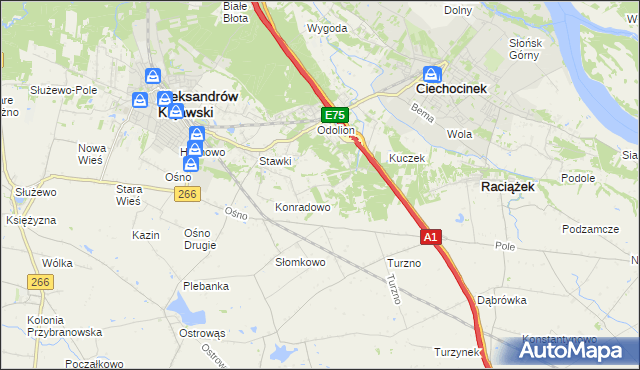 mapa Zgoda gmina Aleksandrów Kujawski, Zgoda gmina Aleksandrów Kujawski na mapie Targeo