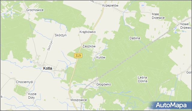 mapa Kulów, Kulów na mapie Targeo