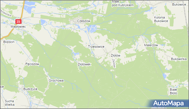 mapa Stanięcice, Stanięcice na mapie Targeo