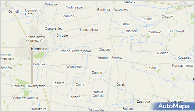 mapa Brodne-Józefów, Brodne-Józefów na mapie Targeo