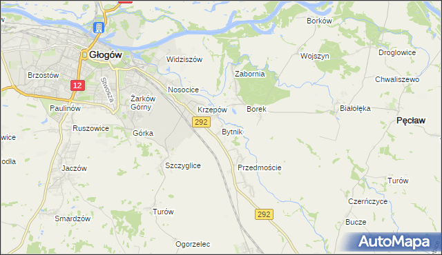 mapa Bytnik, Bytnik na mapie Targeo