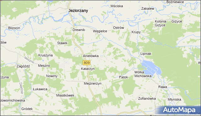 mapa Chudowola gmina Michów, Chudowola gmina Michów na mapie Targeo