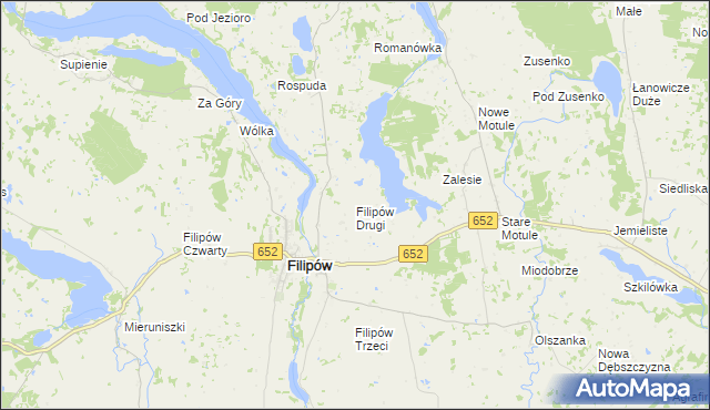 mapa Filipów Drugi, Filipów Drugi na mapie Targeo