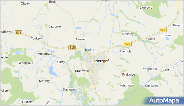 mapa Judyty gmina Dzierzgoń, Judyty gmina Dzierzgoń na mapie Targeo