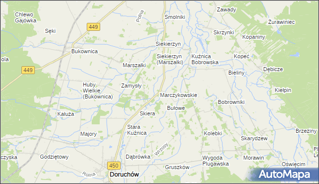 mapa Marczykowskie, Marczykowskie na mapie Targeo