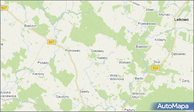 mapa Nałaby, Nałaby na mapie Targeo