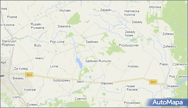 mapa Nowe Sadłowo, Nowe Sadłowo na mapie Targeo