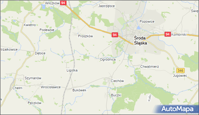 mapa Ogrodnica, Ogrodnica na mapie Targeo