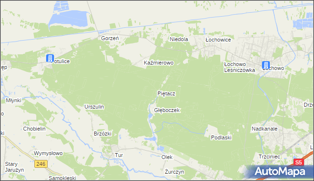 mapa Piętacz, Piętacz na mapie Targeo