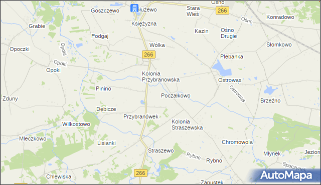 mapa Poczałkowo, Poczałkowo na mapie Targeo