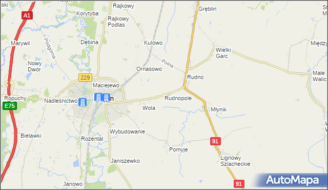 mapa Rudnopole, Rudnopole na mapie Targeo