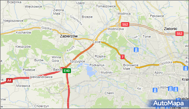 mapa Rząska, Rząska na mapie Targeo