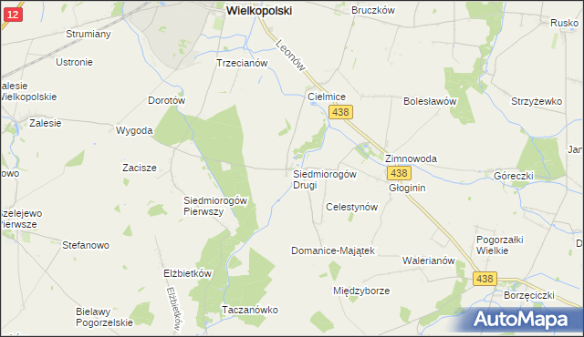 mapa Siedmiorogów Drugi, Siedmiorogów Drugi na mapie Targeo