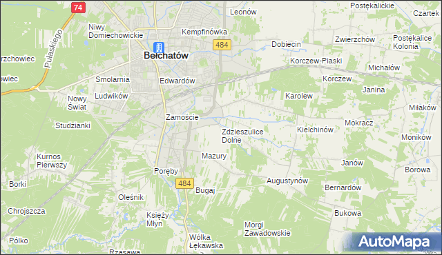 mapa Zdzieszulice Dolne, Zdzieszulice Dolne na mapie Targeo