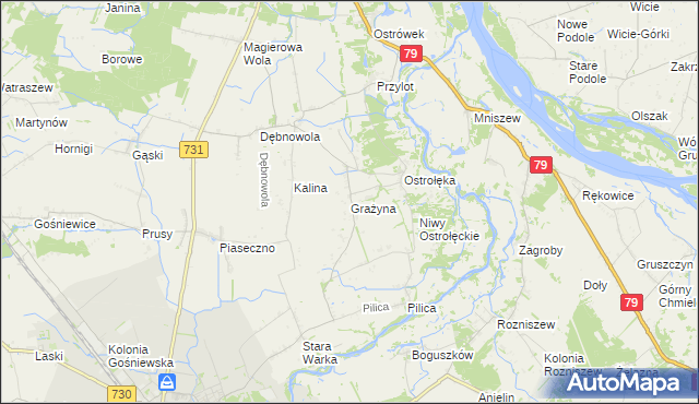 mapa Grażyna, Grażyna na mapie Targeo