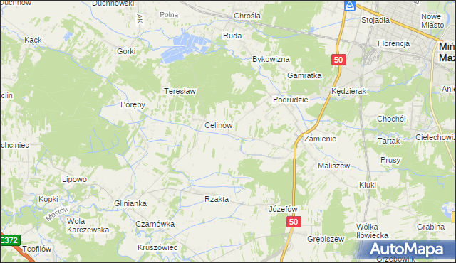 mapa Jędrzejnik, Jędrzejnik na mapie Targeo